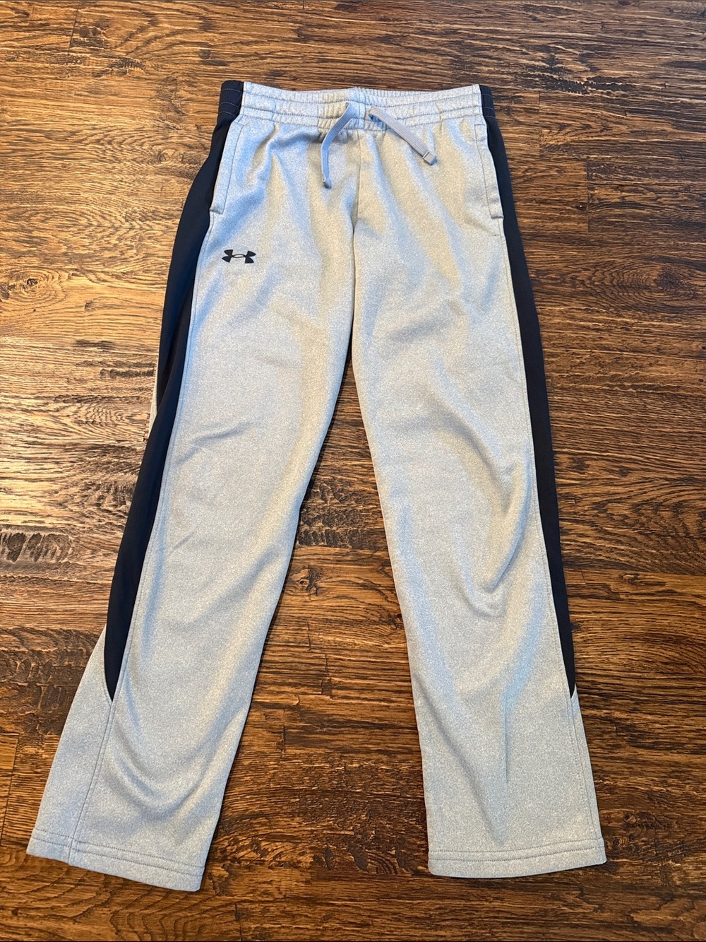 Under Armour Gray Joggers with Black Side Stripes